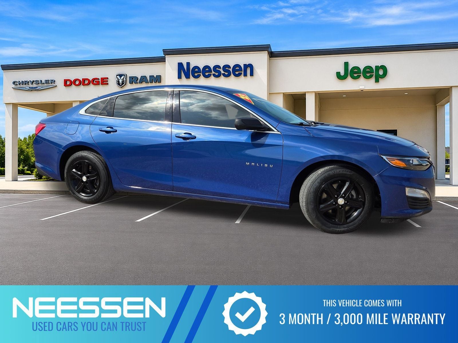 2023 Chevrolet Malibu LS 1LS in Blue Metallic — front three-quarter view