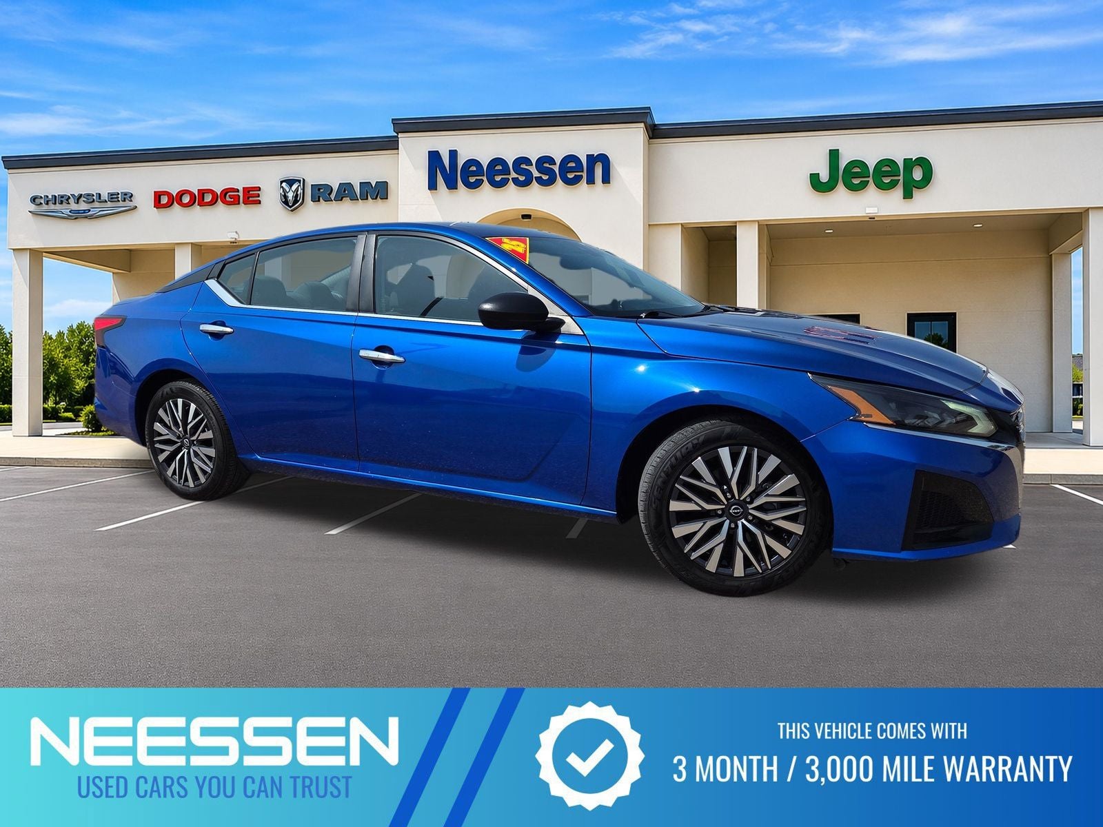 2025 Nissan Altima 2.5 SV in Bluestone — front three-quarter view