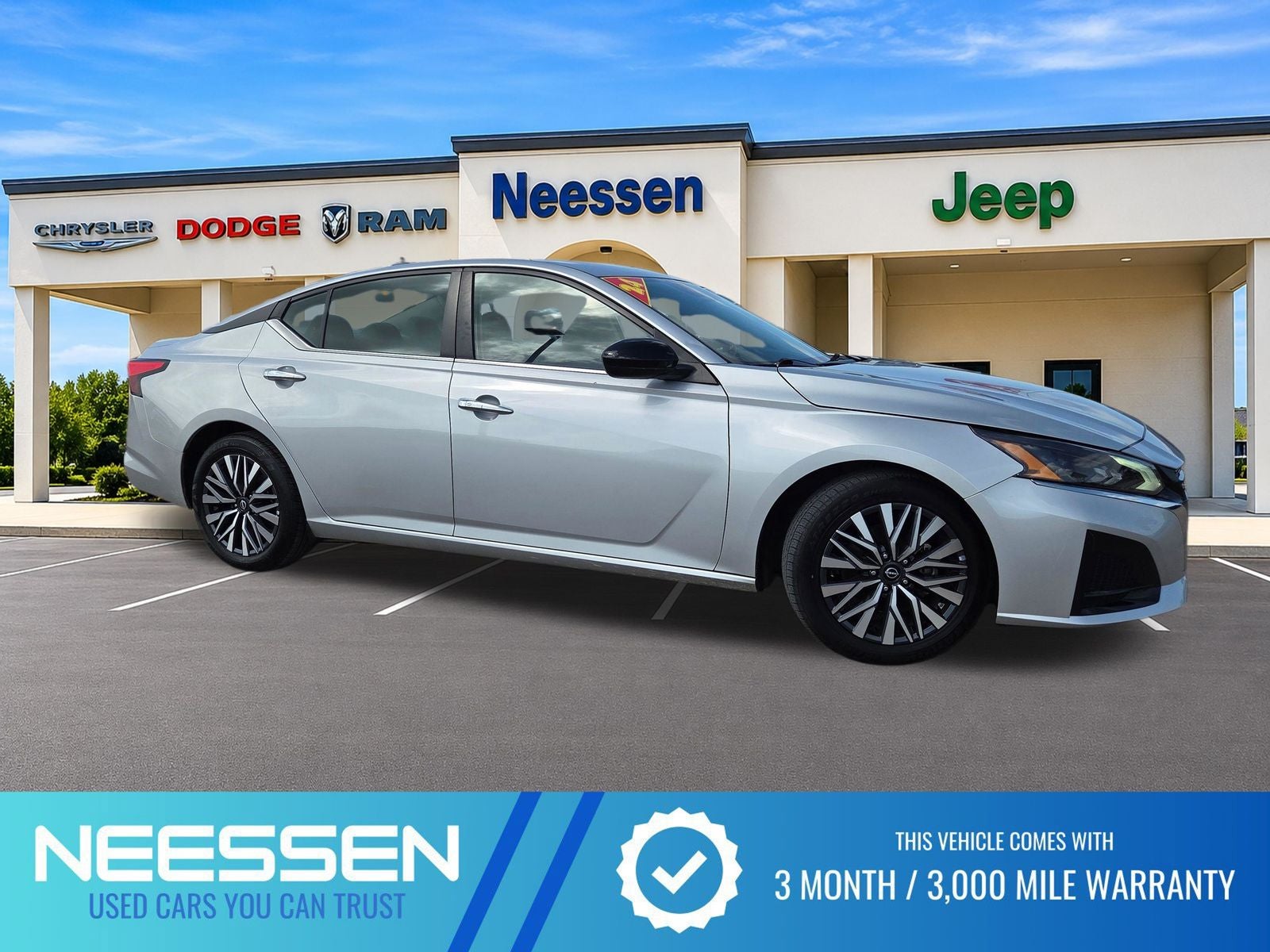 2024 Nissan Altima 2.5 SV in Brilliant Silver Metallic — front three-quarter view
