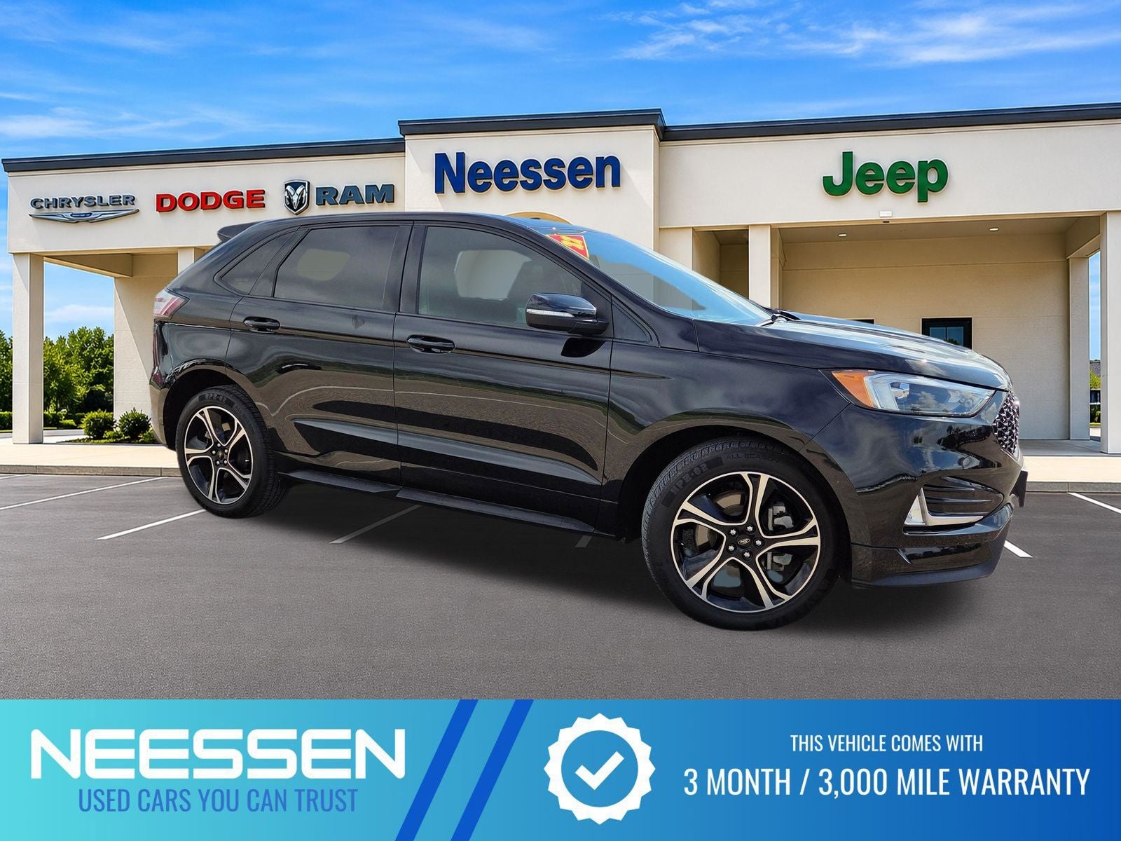 2022 Ford Edge ST in Black Metallic — front three-quarter view