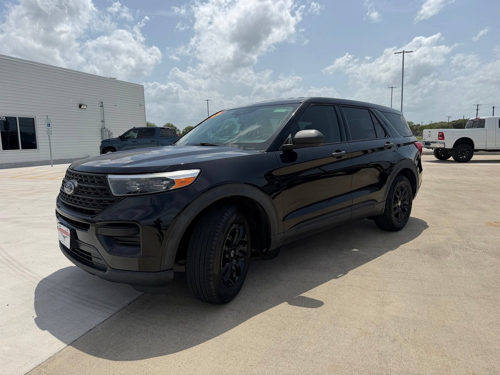 2020 Ford Explorer — rear three-quarter view