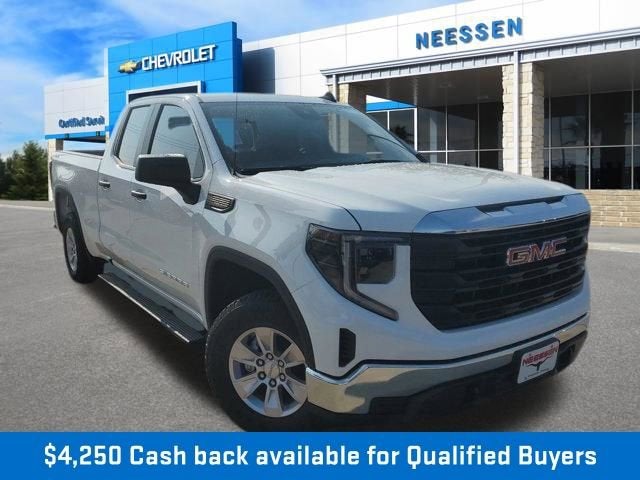 2026 GMC Sierra 1500 Pro in Summit White — front three-quarter view