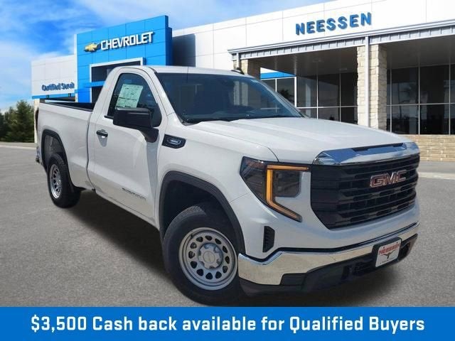 2026 GMC Sierra 1500 Pro in Summit White — front three-quarter view
