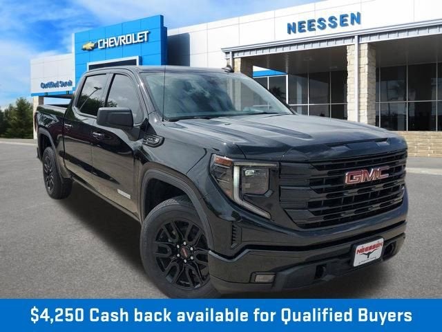 2026 GMC Sierra 1500 Elevation in Onyx Black — front three-quarter view